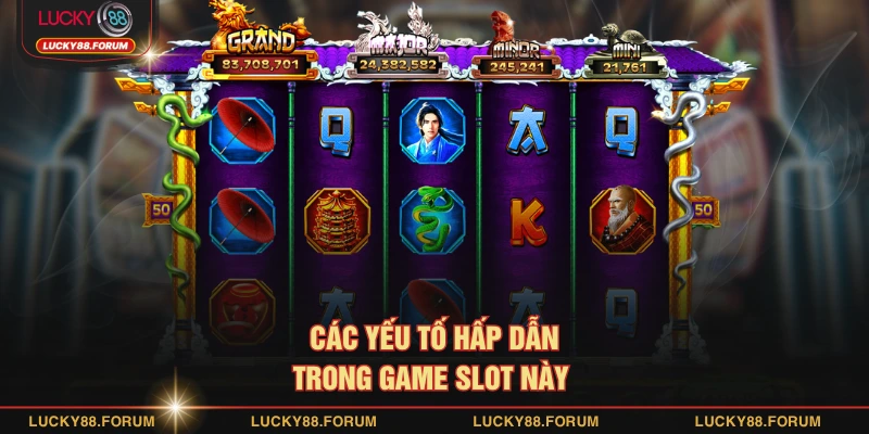 Các yếu tố hấp dẫn trong game slot này 