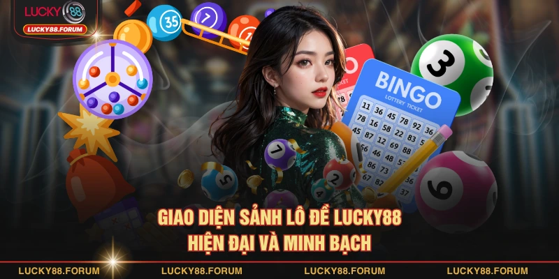 Giao diện sảnh lô đề LUCKY88 hiện đại và minh bạch