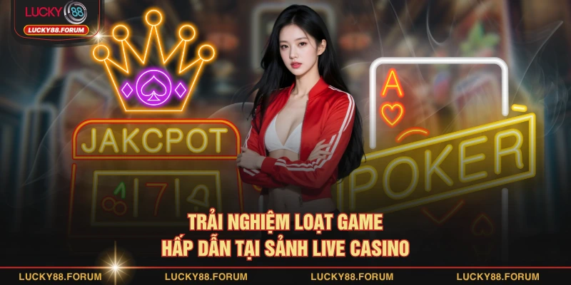 Trải nghiệm loạt game hấp dẫn tại sảnh live casino